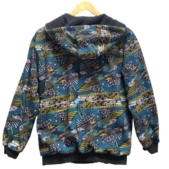 Vintage World Industries Zip Up Heavy Hoodie Jacket Abstract Print Youth XL - Picture 2 of 12